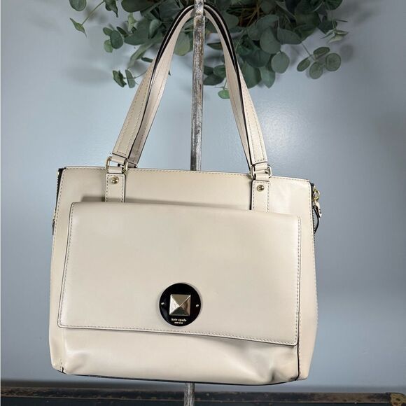 Kate Spade Varick Collection Austin Taupe Purse - Picture 1 of 14